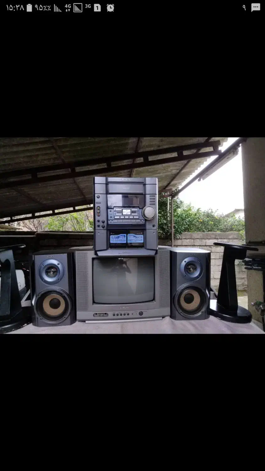 یکدستگاه تلویزیون رنگی 14وپخش سونی وبلندگو وپایه|تلویزیون و پروژکتور|آمل, |دیوار