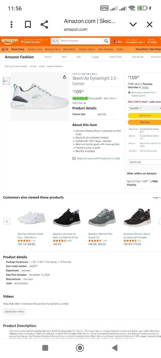 کفش Skech-Air Dynamight 2.0 - Durron|کیف، کفش، کمربند|شیراز, قدوسی شرقی|دیوار