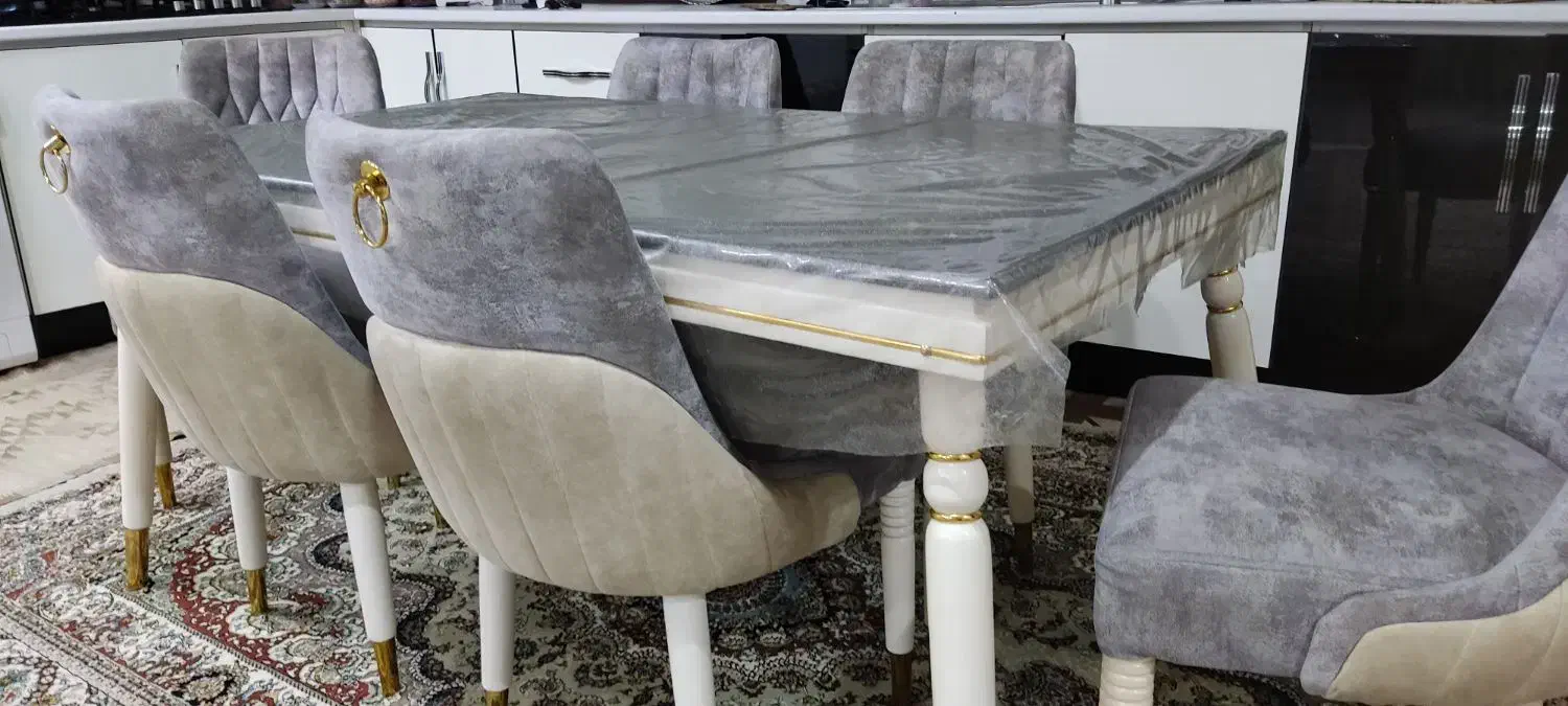 میز نهار‌خوری‌شش،نفره|میز و صندلی غذاخوری|کوهدشت, |دیوار