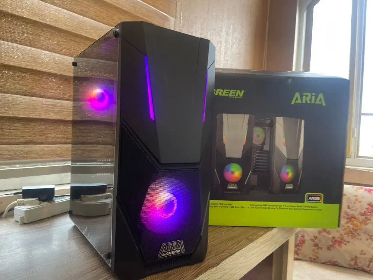 شیشه ای کیس فوق گیمینگ رم16گرافیک DDR5باگارانتی H9|رایانه رومیزی|ساری, |دیوار