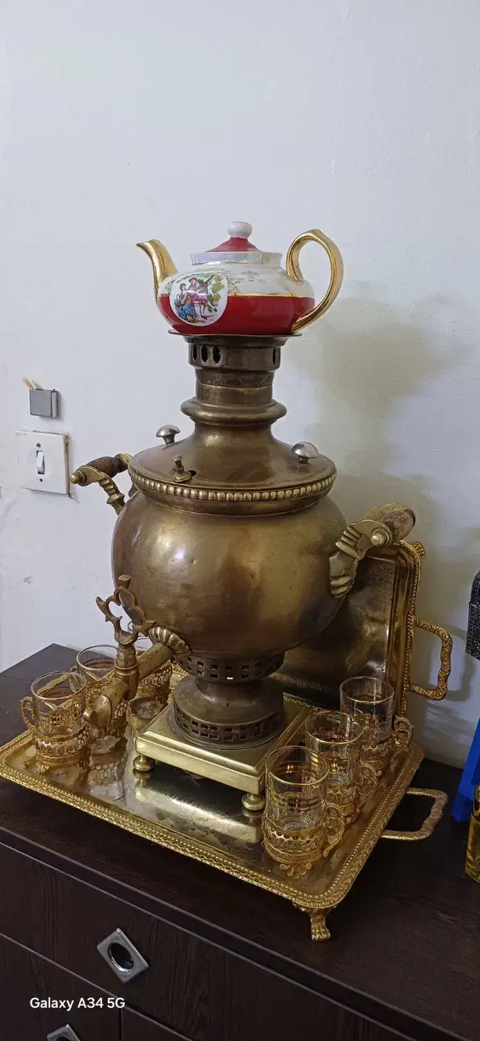 سماور ذغالی قدیمی|کلکسیون اشیاء عتیقه|تهران, افسریه شمالی|دیوار