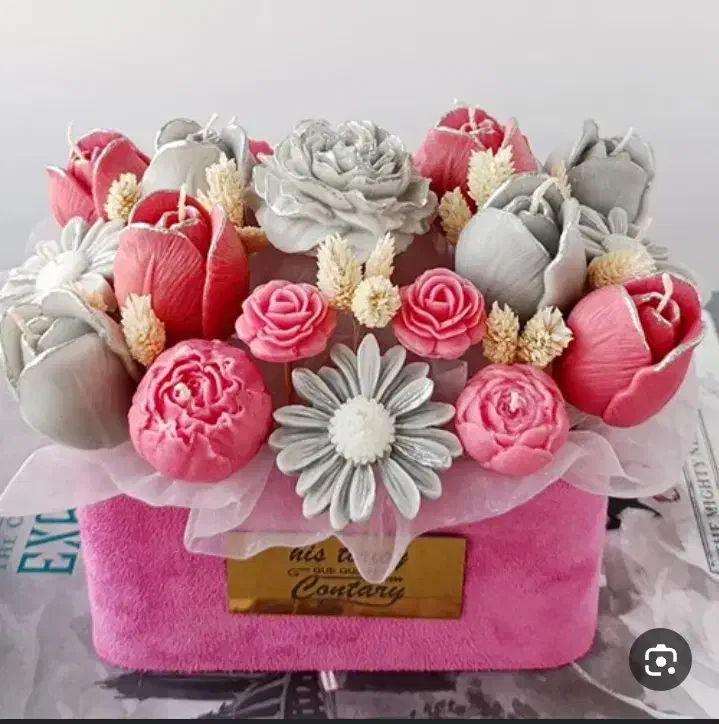 باکس گل های شمعی|گل مصنوعی|یزد, |دیوار