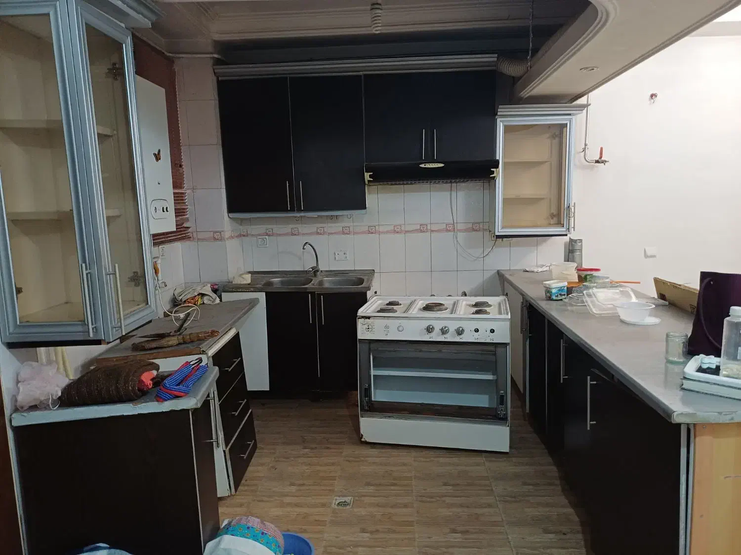 کابینت فلزی|آب‌چکان و نظم‌دهنده ظروف|میانه, |دیوار