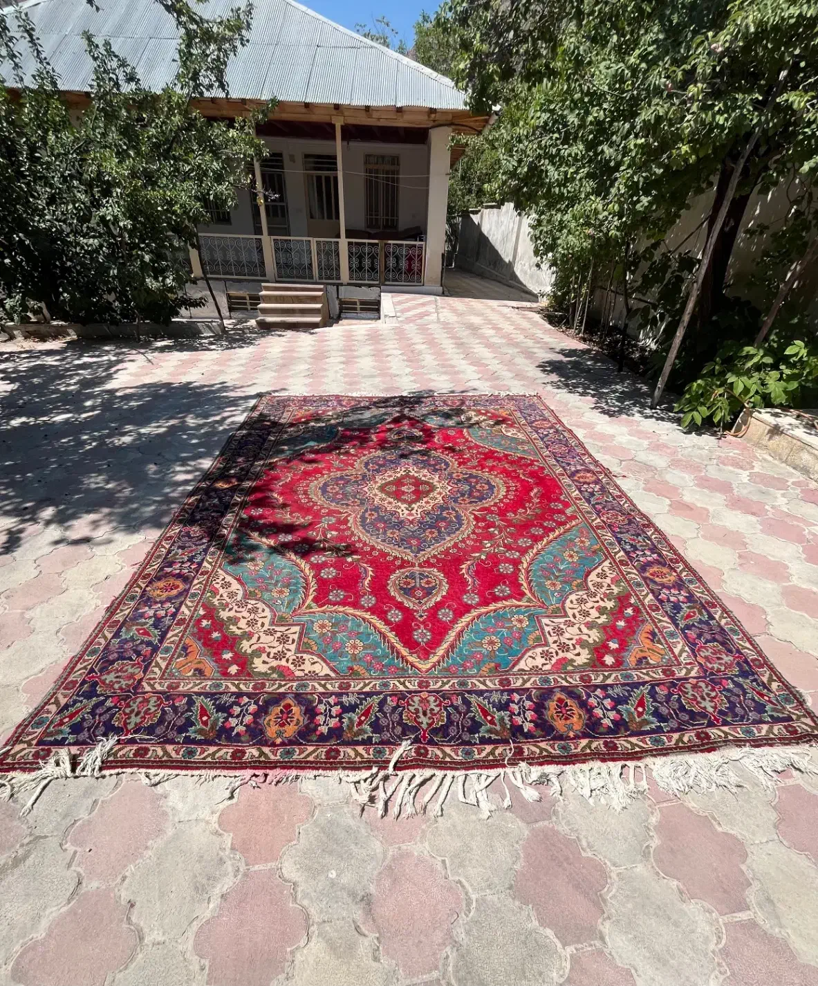 فرش دستباف ۱۲ متره|فرش|سمنان, |دیوار