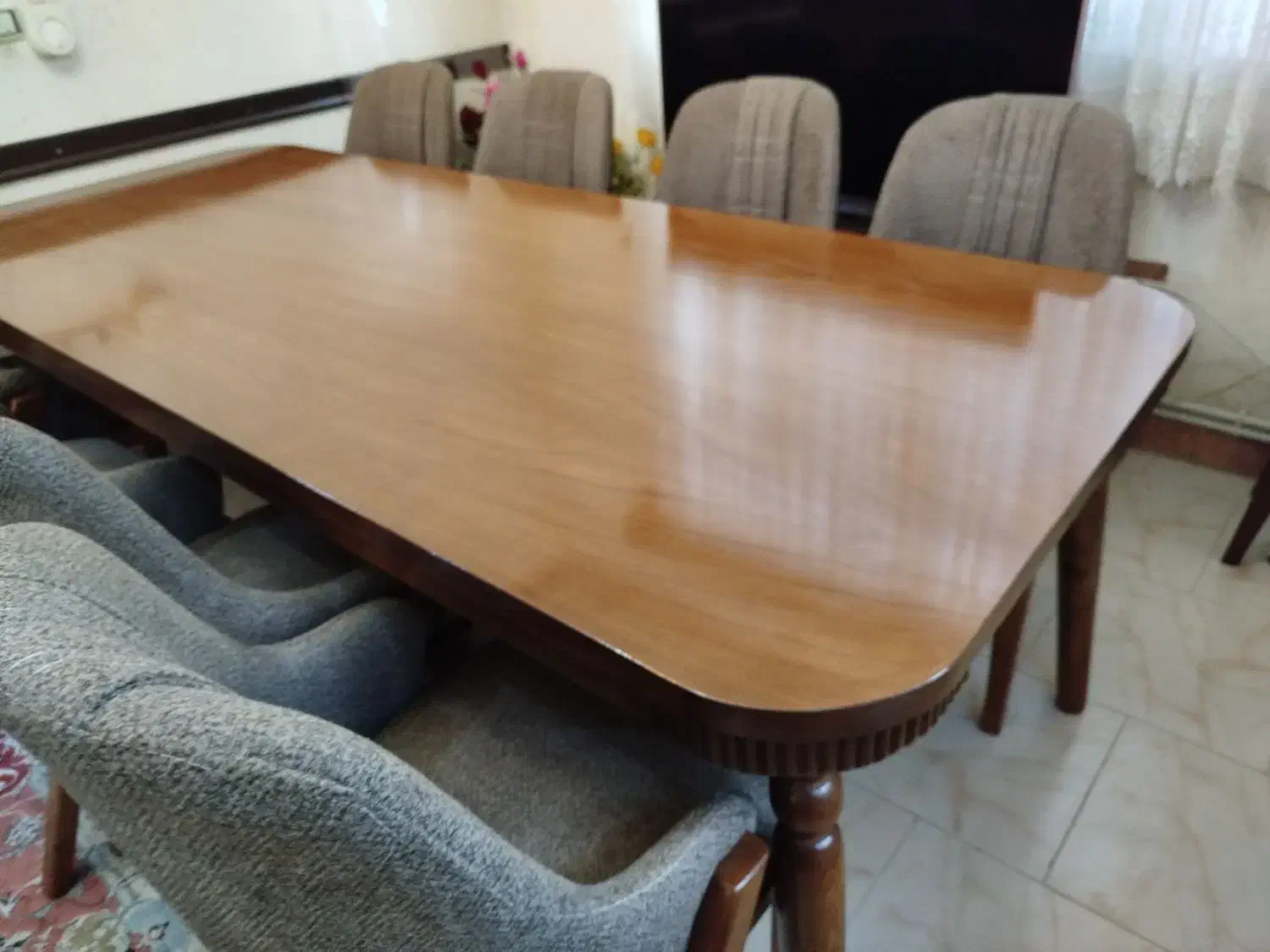 میز ناهارخوری هشت نفره نو|میز و صندلی غذاخوری|رامسر, |دیوار