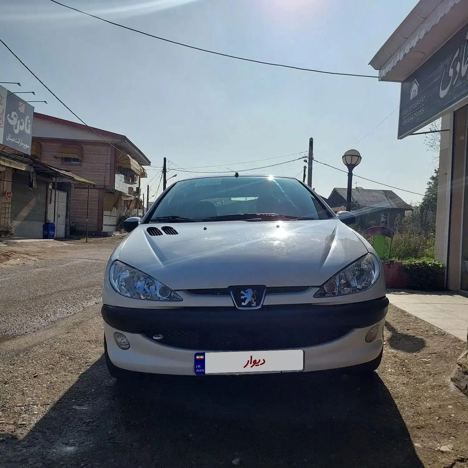 ۲۰۶ تیپ ۲ سفید بی رنگ مدل ۹۸|خودرو سواری و وانت|رشت, یخسازی|دیوار