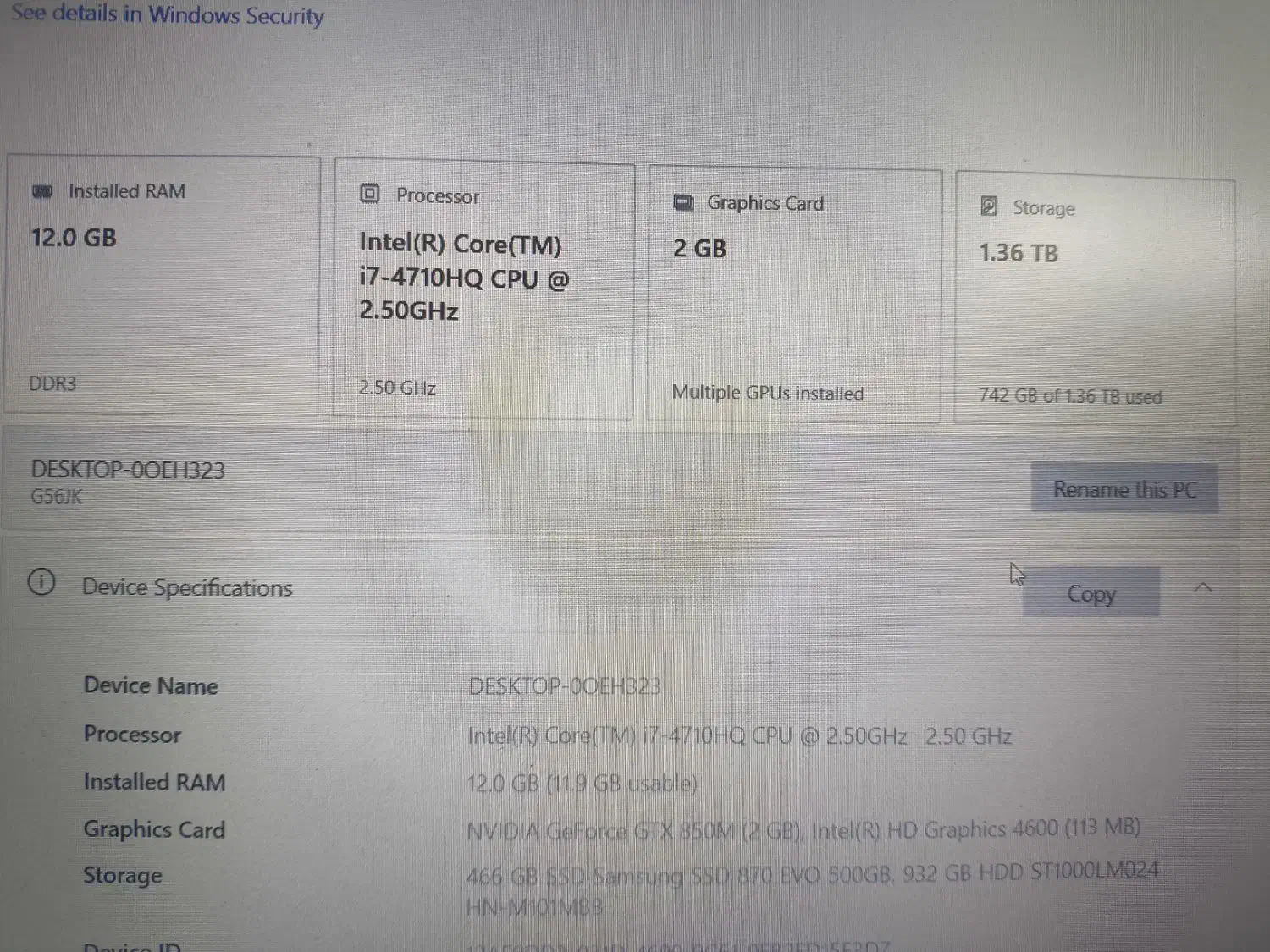 لپ تاپ گیمینگ asus سری G56|رایانه همراه|اصفهان, لاله|دیوار