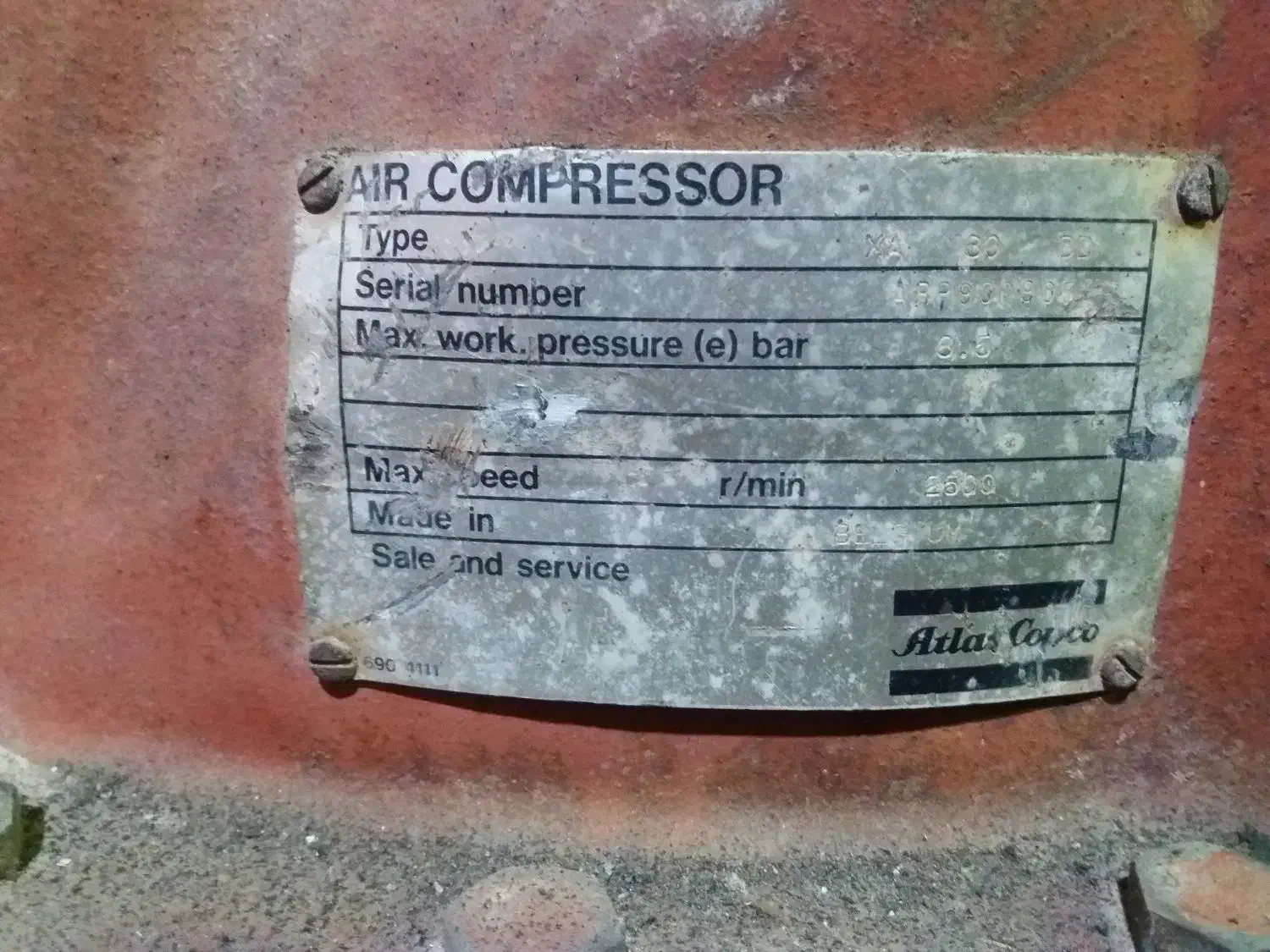 واحد ایرند هواساز کمپرسورباد اسکرو اطلس کوپکو XA85|ماشینآلات صنعتی|شهریار, شهریار|دیوار