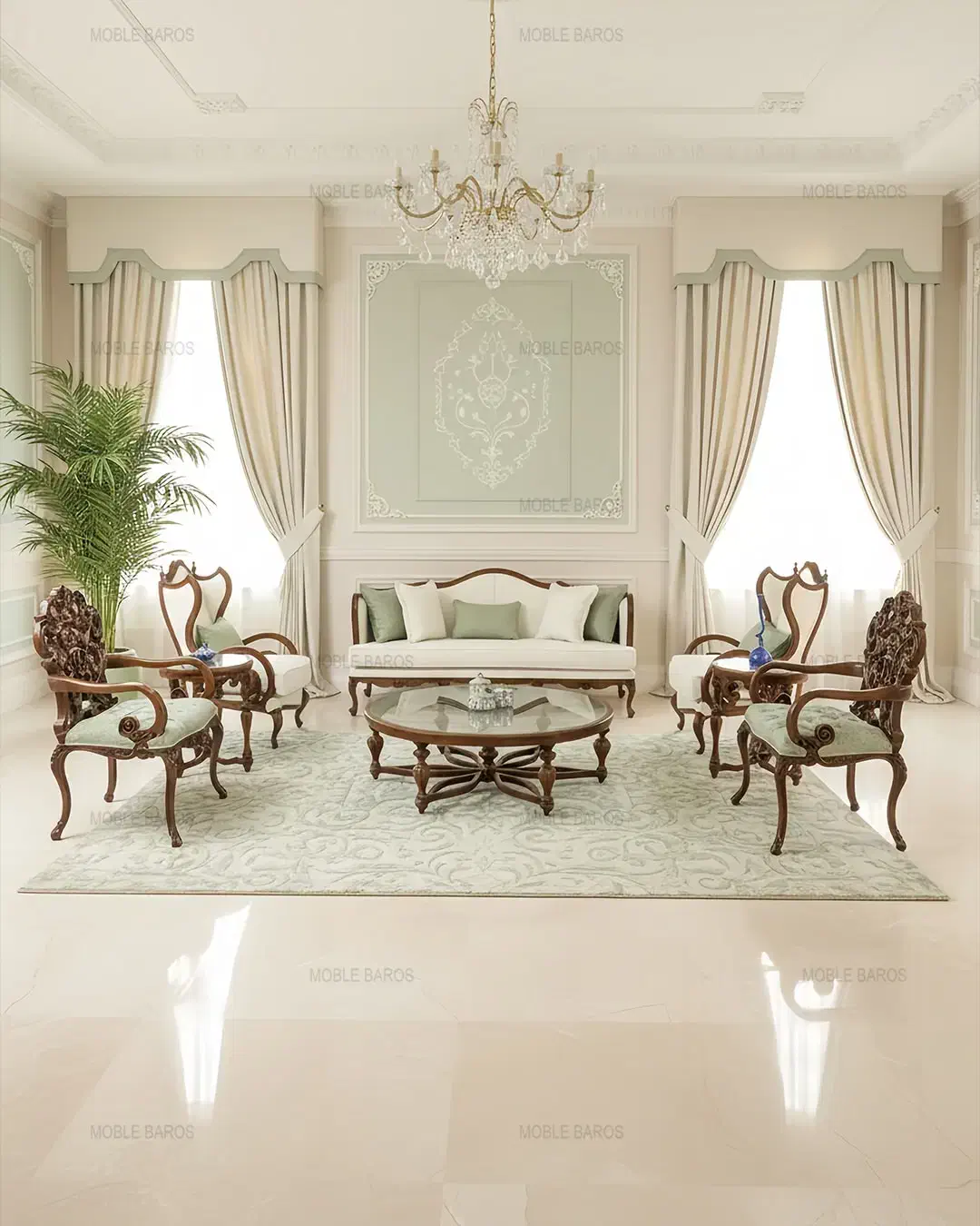 مبل فرانسوی(کوئین)|مبلمان خانگی و میز عسلی|دورود, |دیوار