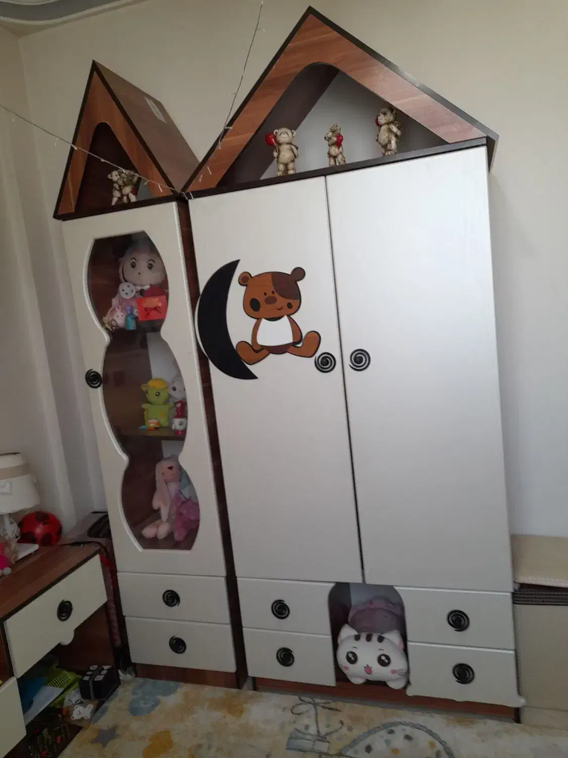 سرویس کامل چوب بچگانه|تخت و سرویس خواب|تهران, کیانشهر|دیوار