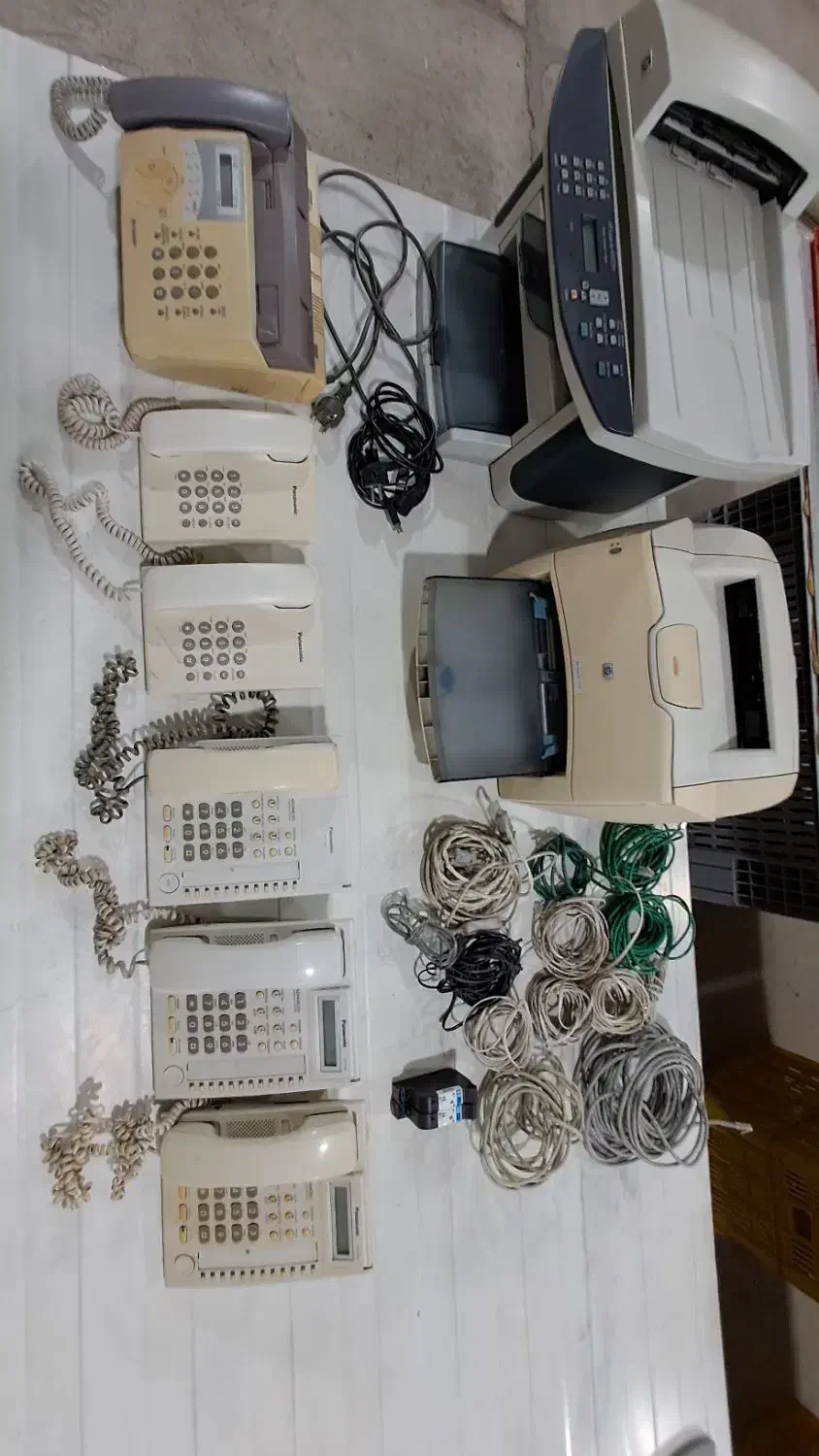 پرینتر hp،فکس sharp،گوشی سانترال پاناسونیک،کارتریج|پرینتر، اسکنر، کپی، فکس|شهریار, رضی آباد پایین|دیوار