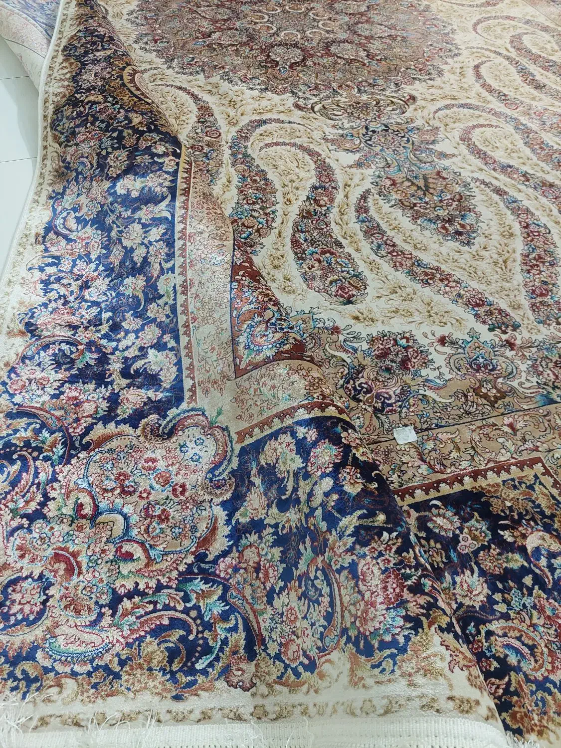 فرش نخ ابریشم بهشی جفت ۶ متری|فرش|تهران, هروی|دیوار