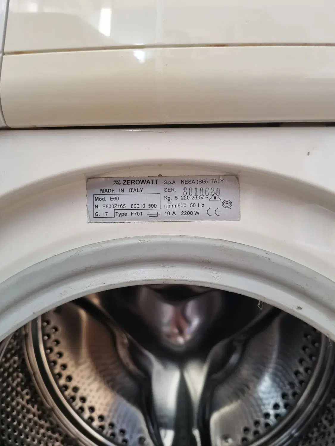 ماشین لباس شویی زیرووات E60|ماشین لباسشویی و خشک‌کن لباس|اردبیل, |دیوار