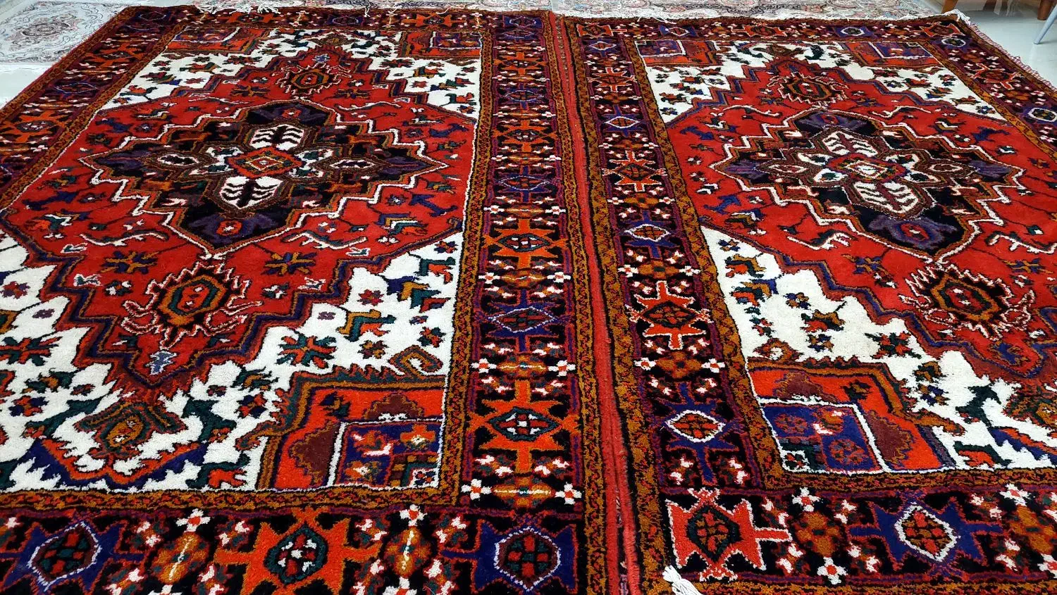 یک جفت فرش دستبافت 6متری اطراف هریس|فرش|تبریز, |دیوار