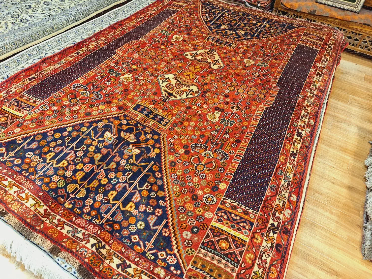 قالی پرده ای دستباف شیراز|فرش|تهران, اکباتان|دیوار