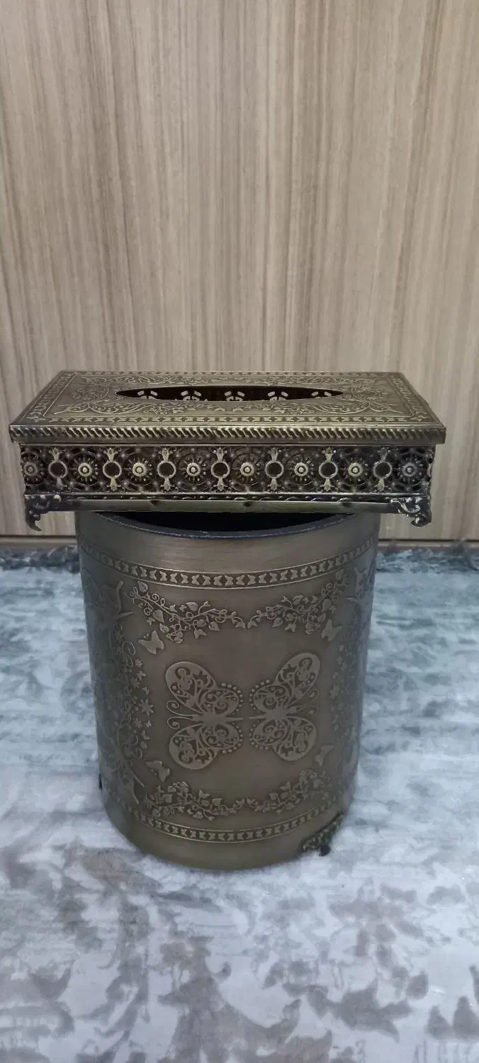 ست سطل و جا دستمالی|صنایع دستی و سایر لوازم تزئینی|قم, انسجام|دیوار