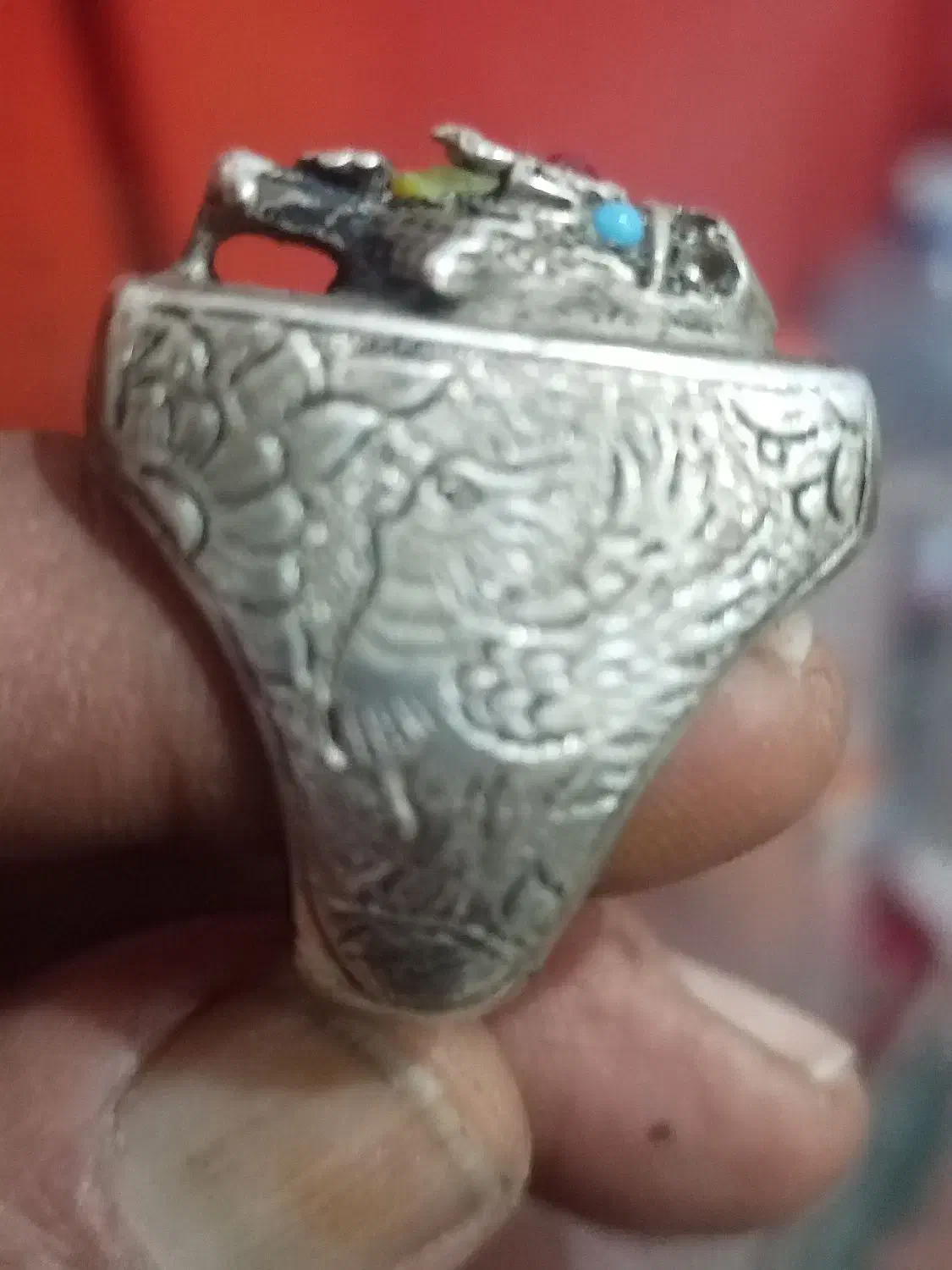 انگشتر نقره کلکسیونی|کلکسیون اشیاء عتیقه|کرمان, |دیوار