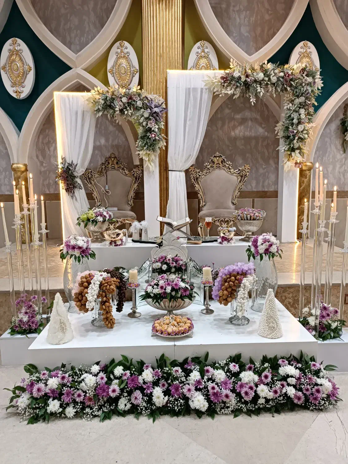 دکور نامزدی،سفره عقد،گل آرایی|خدمات پذیرایی، مراسم|کرمانشاه, |دیوار