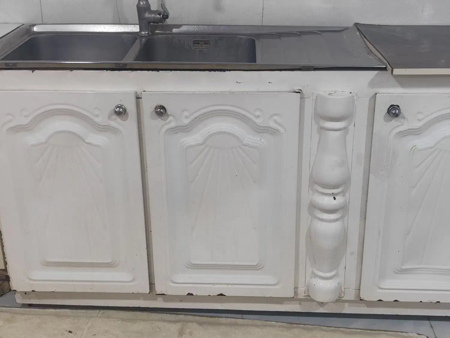 سینک با کابینت|آب‌چکان و نظم‌دهنده ظروف|بندر ماهشهر, |دیوار