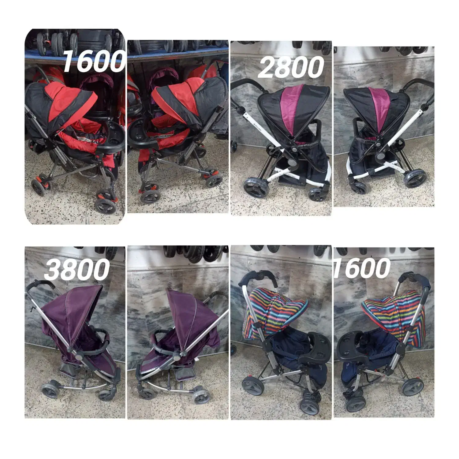 تعدادی کالسکه کودک|کالسکه و لوازم جانبی|مشهد, عبادی|دیوار