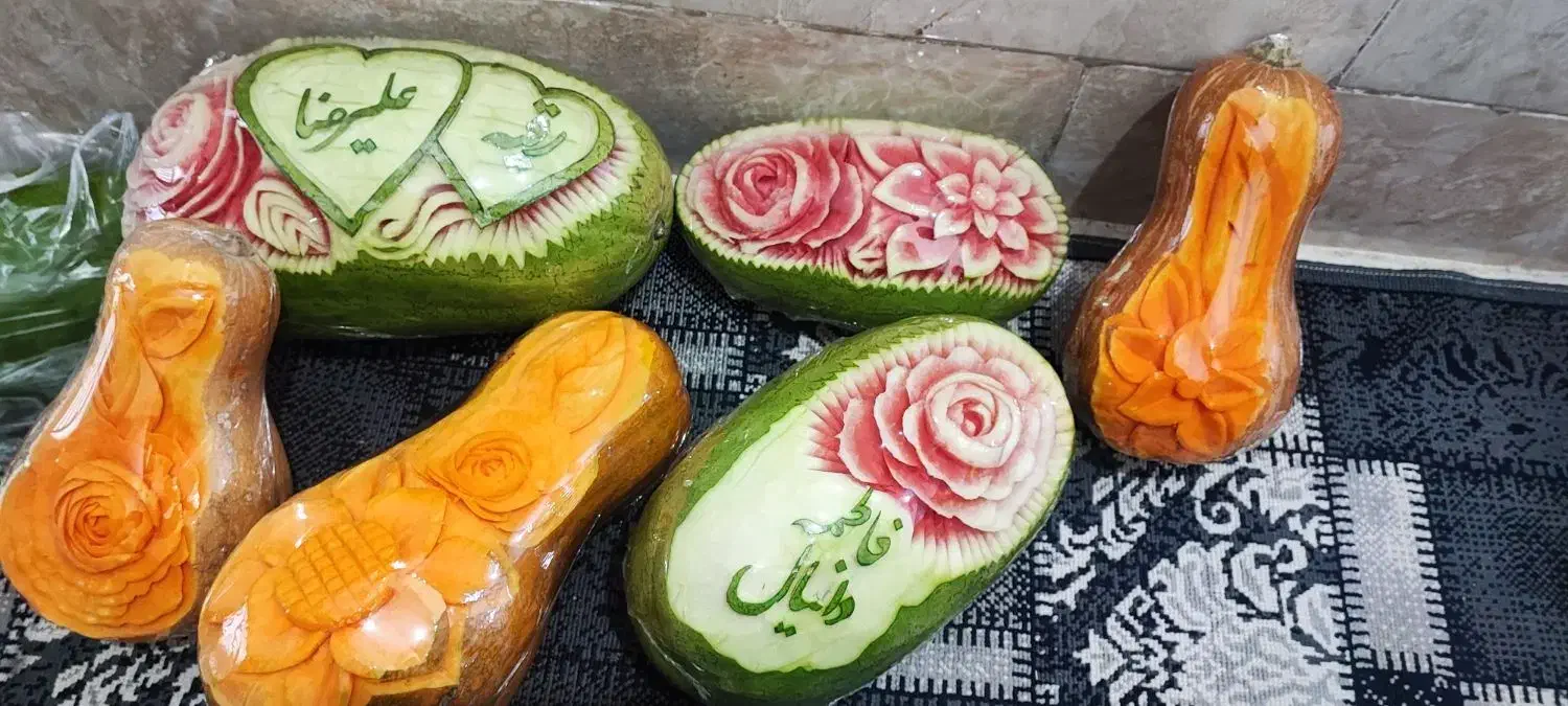 میوه آرایی ،یلدا، حکاکی|خدمات پذیرایی، مراسم|قم, علی آباد|دیوار