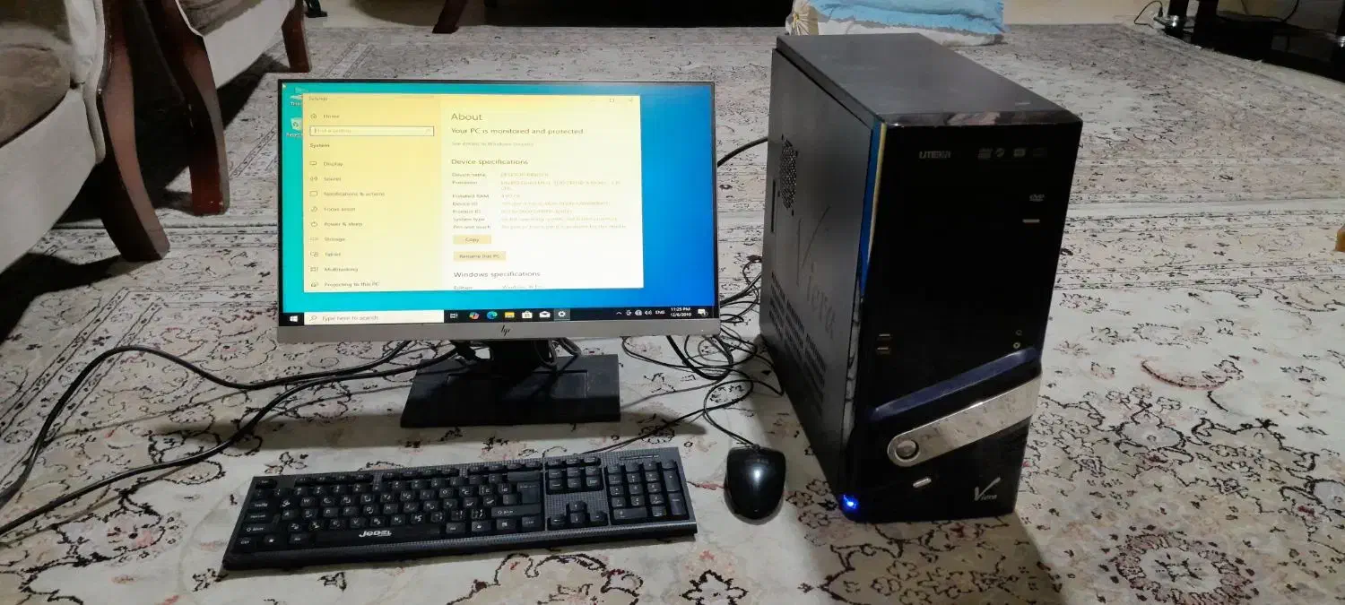 کیس core i3 به همراه مانیتور ۲۲ اینچ hp فریم لس|رایانه رومیزی|اندیشه, شهرک کوثر|دیوار