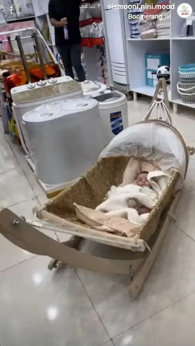 گهواره ننو|تخت و سرویس خواب|اهواز, معین زاده|دیوار