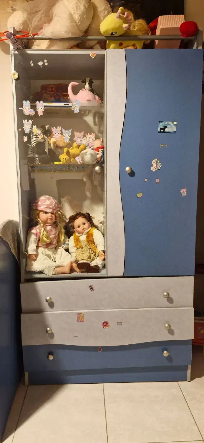 کمد و تخت بچه|تخت و صندلی بچه|ساری, |دیوار