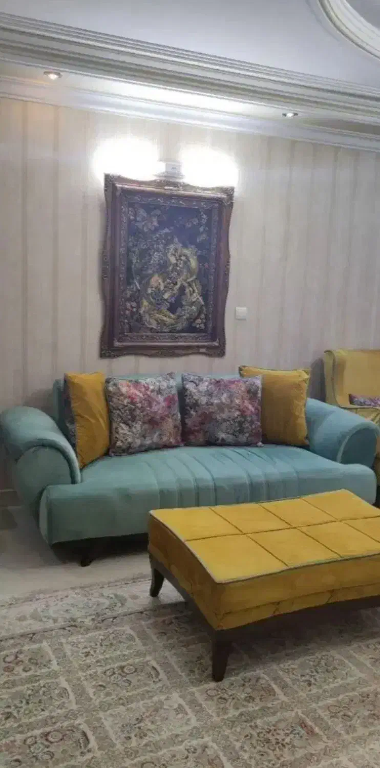 مبلمان راحتی ۷ نفره+ جلومبلی|مبلمان خانگی و میز عسلی|تهران, دریاچه شهدای خلیج فارس|دیوار