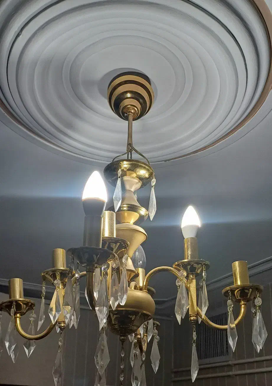 لوستر آب طلا|لوستر و چراغ آویز|قزوین, |دیوار