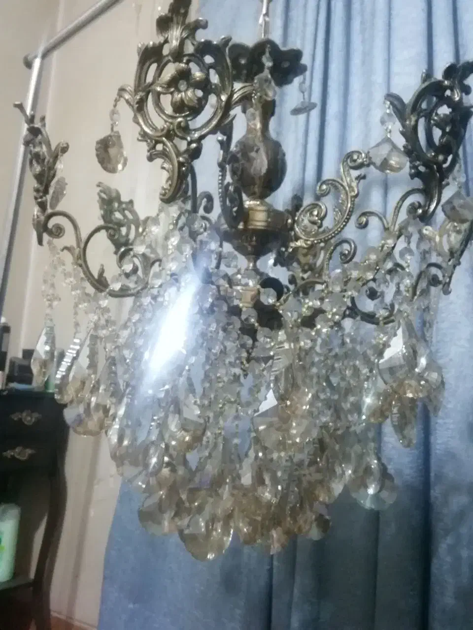 دوعدد لوستر طرح قدیمی|لوستر و چراغ آویز|همدان, |دیوار