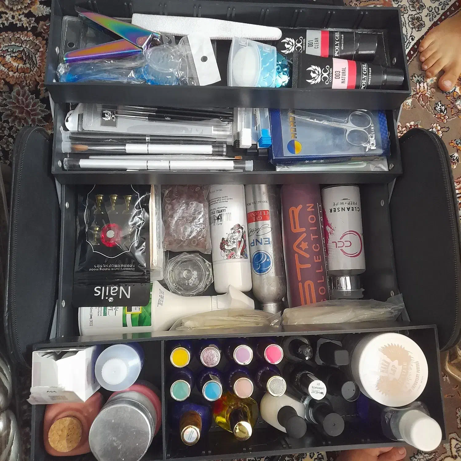 وسایل کامل کاشت ناخن نو|آرایشی، بهداشتی، درمانی|اسلام‌شهر, شهرک محمدیه|دیوار