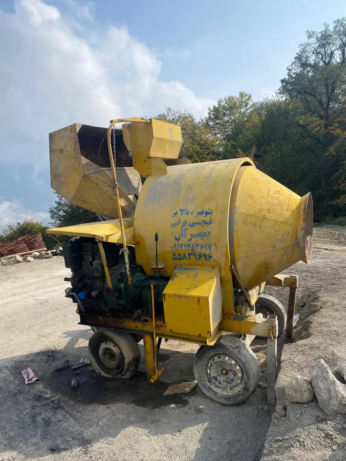 میکسر ۷۵۰لیتری دیزلی|ماشین‌آلات صنعتی|رویان, |دیوار