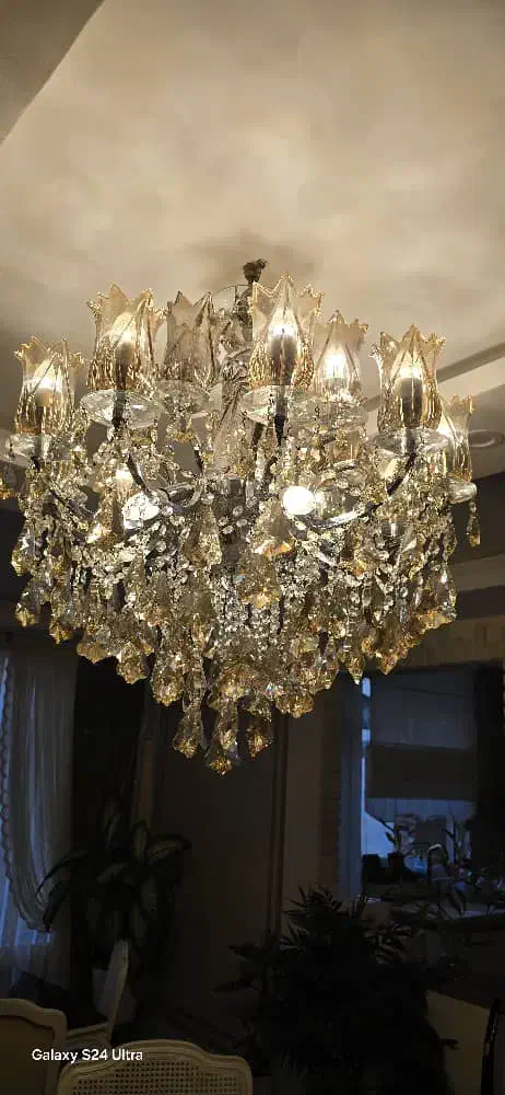 لوستر ۱۵ شاخه ۲۰ لامپ|لوستر و چراغ آویز|کرج, شاهین‌ویلا|دیوار