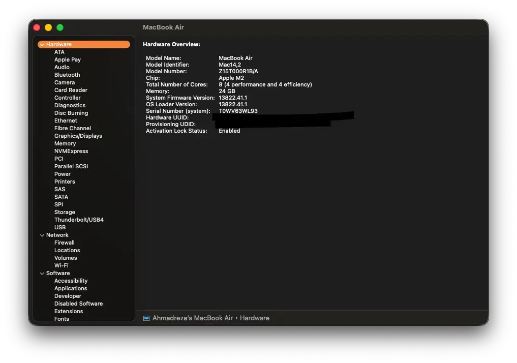مکبوک ایر 1TB 24GB MacBook Air M2|رایانه همراه|تهران, تهرانپارس جنوبی|دیوار