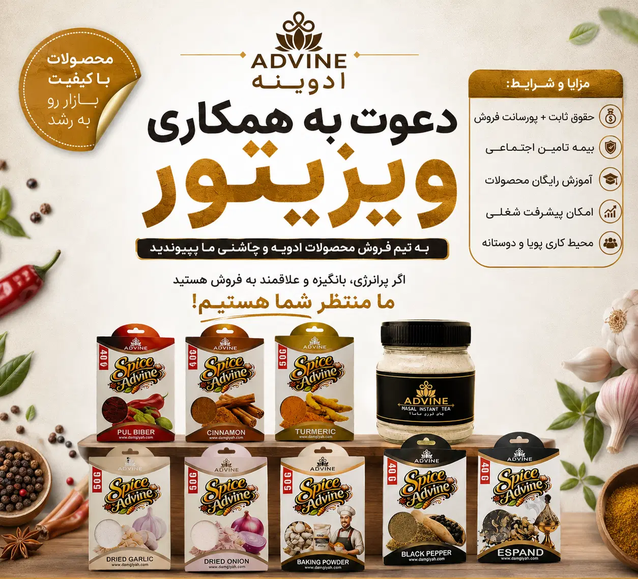 ویزیتور فروش و پخش مویرگی|استخدام بازاریابی و فروش|تهران, شارق|دیوار