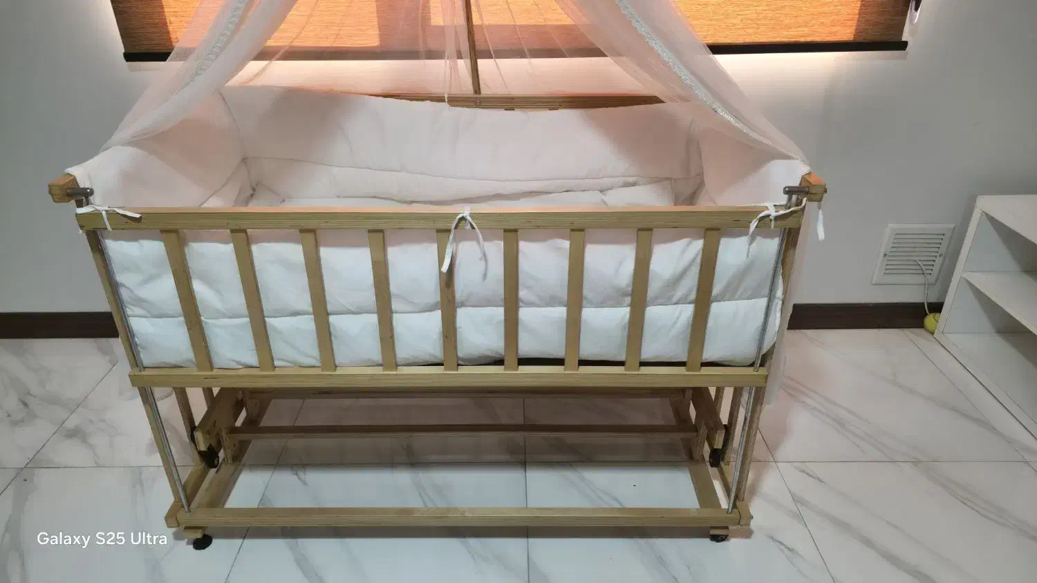 گهواره تمام چوب|تخت و صندلی بچه|گرمدره, |دیوار