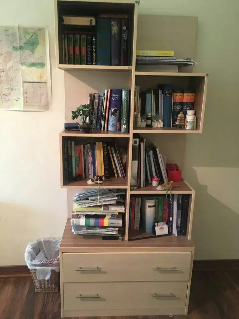 کتابخانه ام دی اف|کتابخانه، شلف، قفسه‌های دیواری|تهران, هروی|دیوار