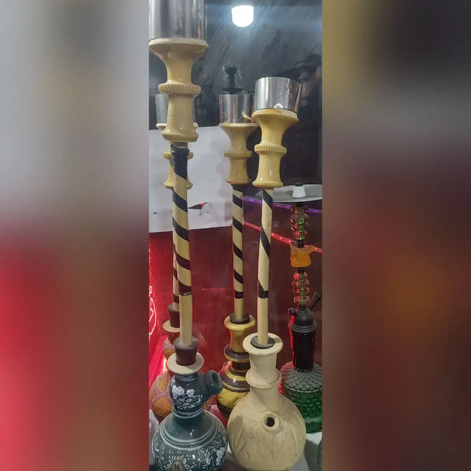 تنه قلیان|کلکسیون و سرگرمی|ابریشم, |دیوار