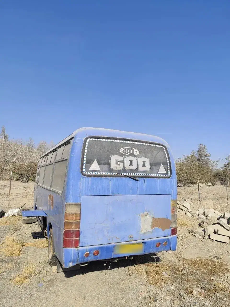 مینی بوس مهسان ابی رنگ|خودرو سنگین|گرمدره, |دیوار