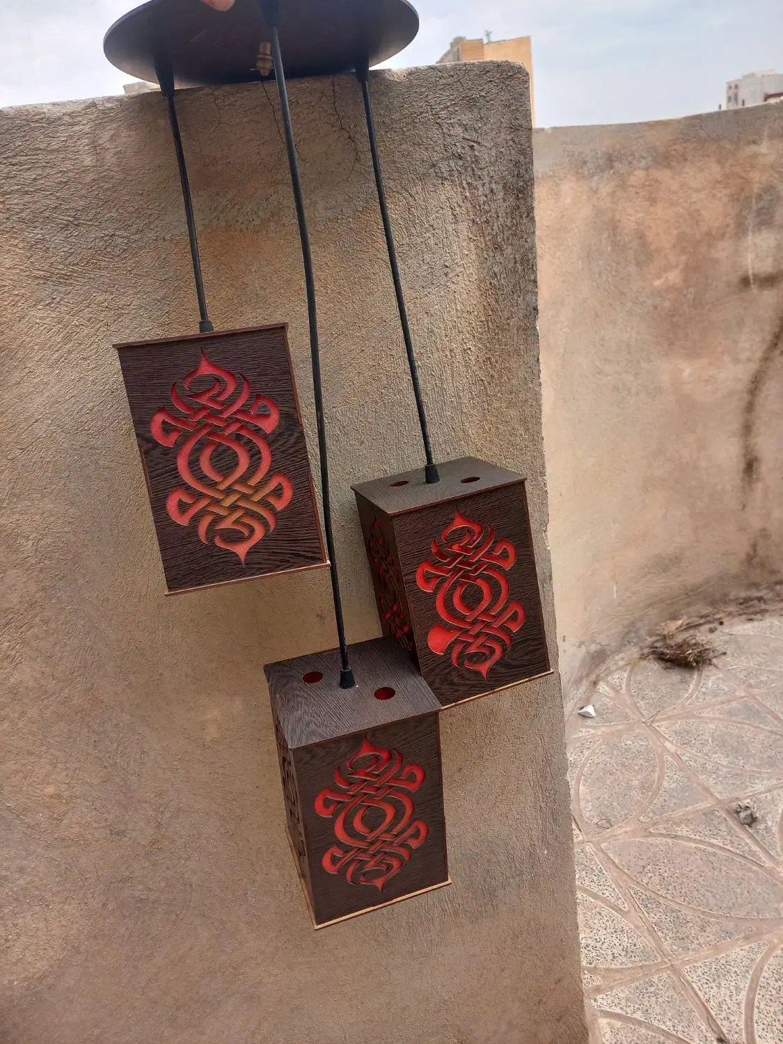 لوستر|لوستر و چراغ آویز|ساوه, |دیوار