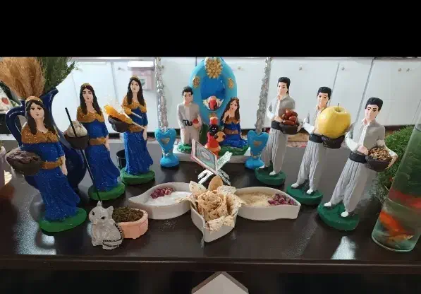 هفتسین|مجسمه، تندیس، ماکت|خاوه, |دیوار