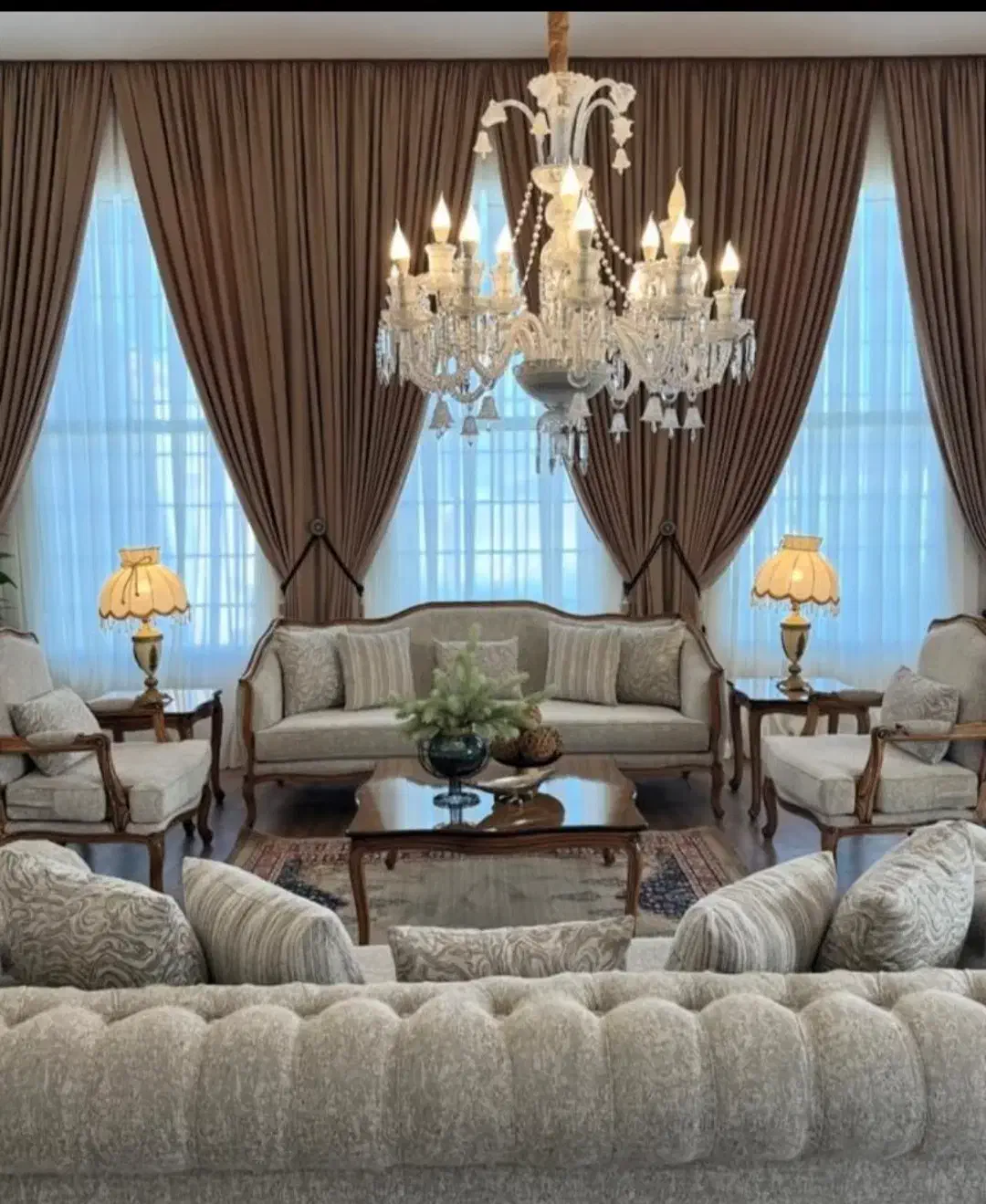 لوستر باکارات ۱۲ شعله کریستالی|لوستر و چراغ آویز|اندیشه, اندیشه فاز ۳|دیوار