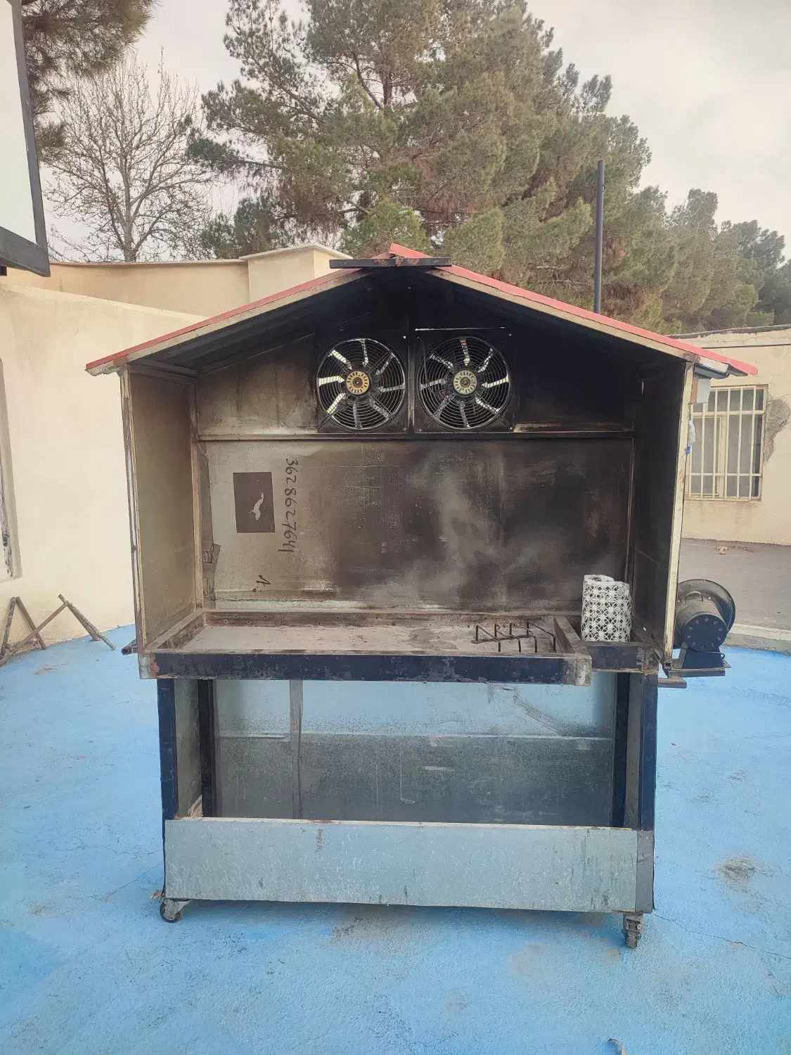 منقل بزرگ کباب پز کبابی بناب جگرکی فن دار سیخ|اجاق گاز و لوازم برقی پخت‌وپز|فردیس, شهرک اسکویی|دیوار