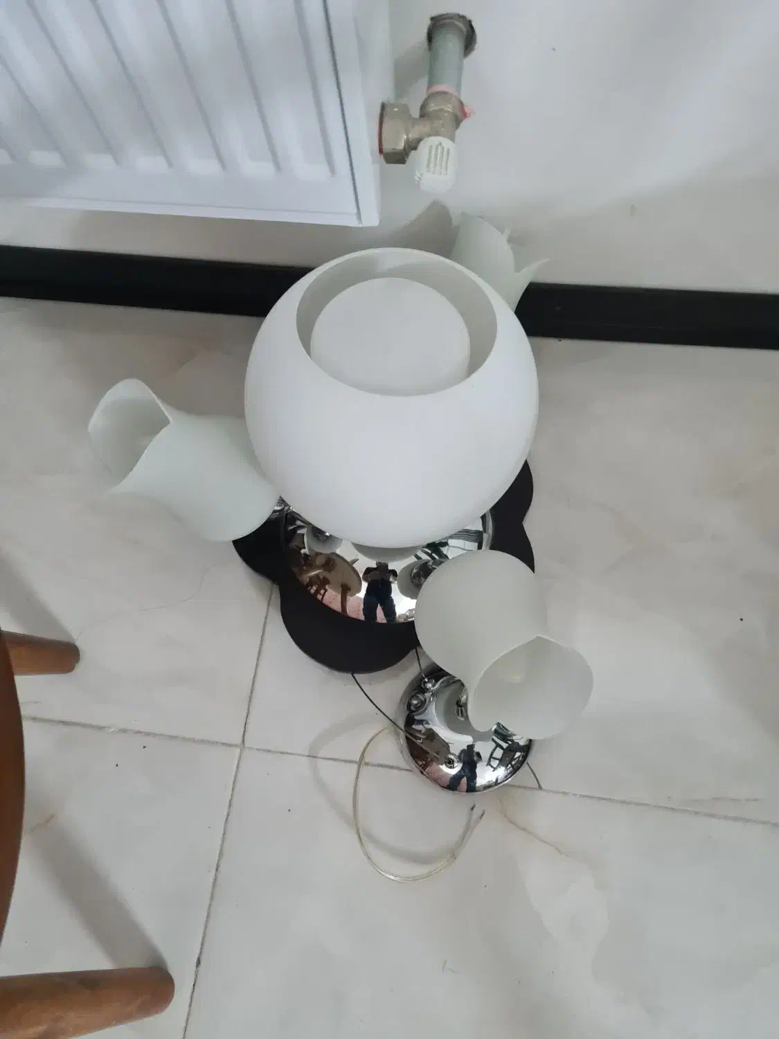 لوستر  ۳ساخه|لوستر و چراغ آویز|محمدیه-قزوین, |دیوار