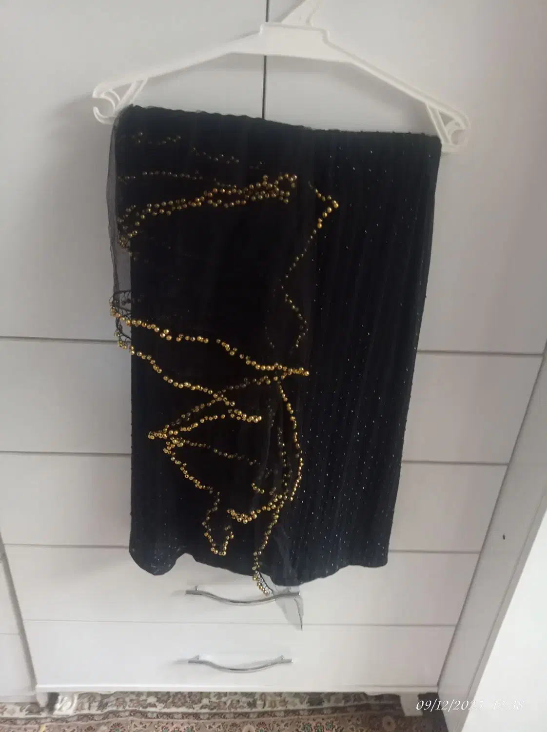 لباس کوردی سیاه اتوبانی سنگ دار همراه بالچکه سیاه|لباس|سقز, |دیوار