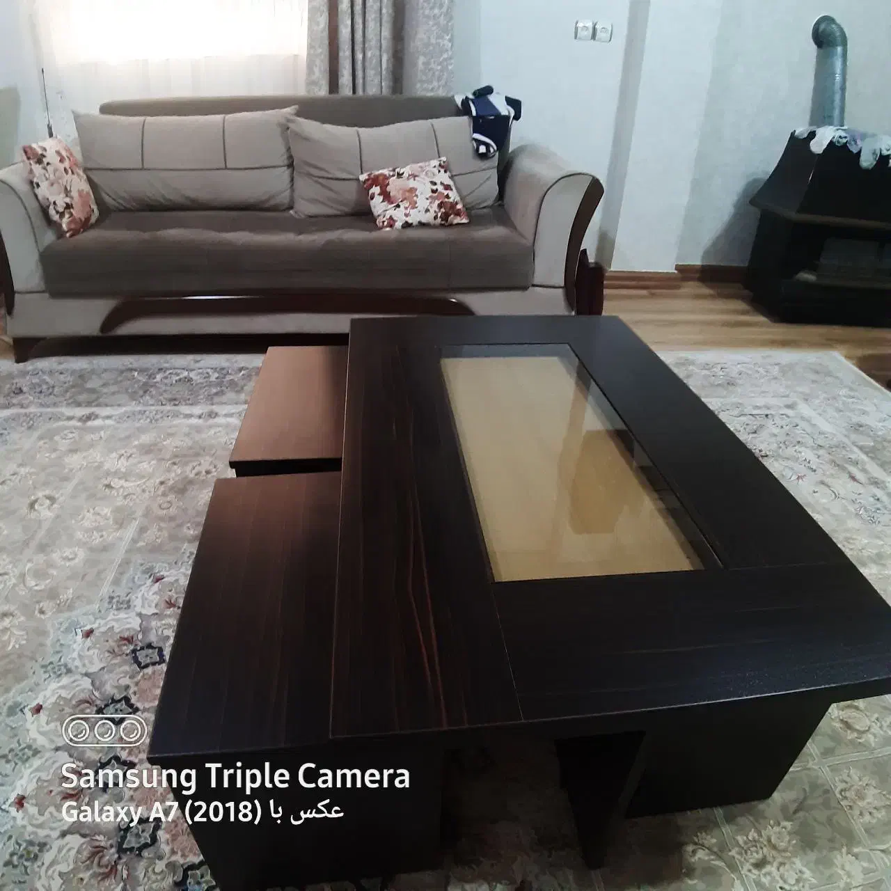 میز  عسلی به همراه ۳میز کوچک|مبلمان خانگی و میز عسلی|کیاشهر, |دیوار