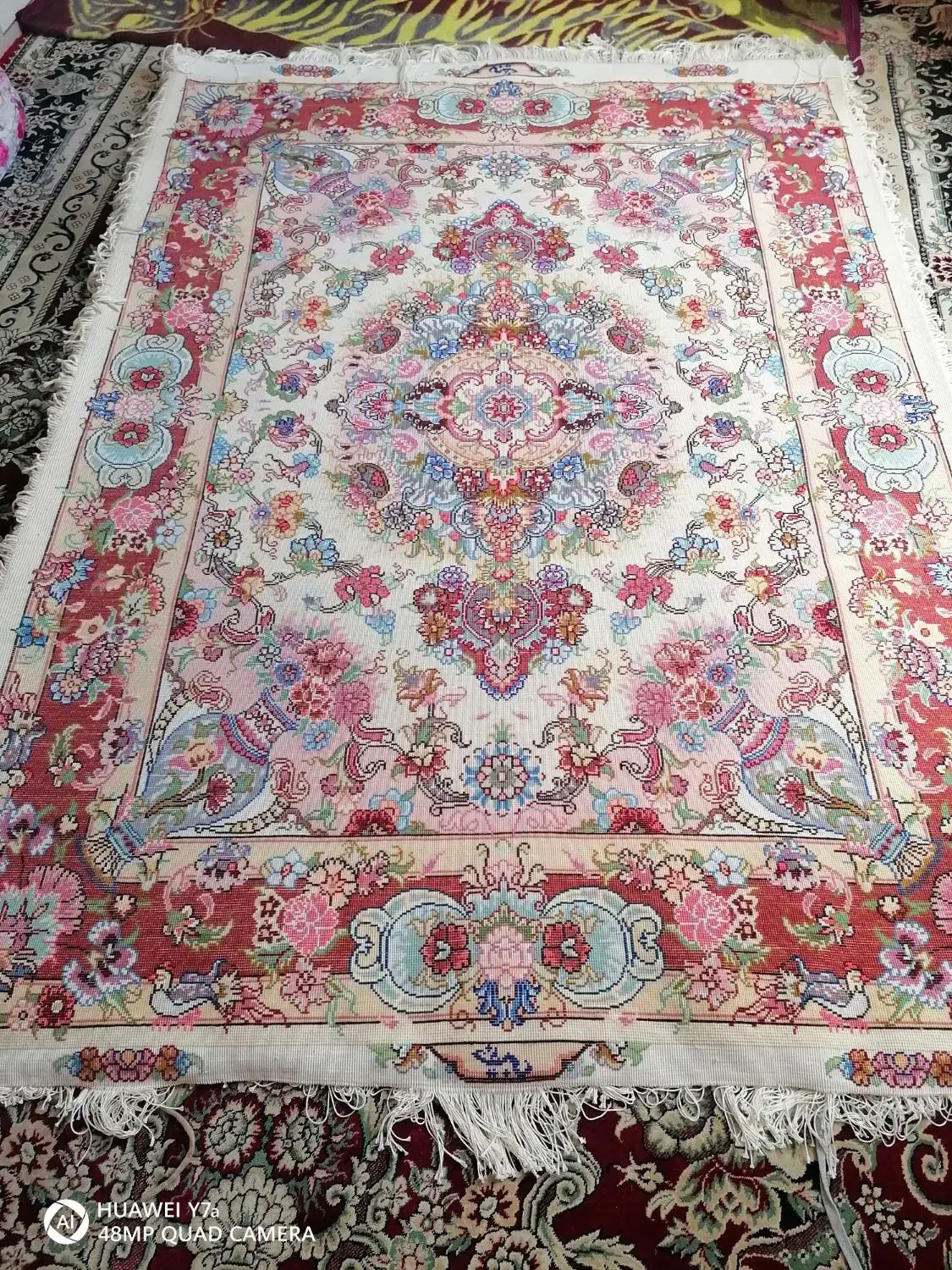 قالیچه اندازه 1،5 در 2 طرح خطیبی|فرش|تبریز, |دیوار