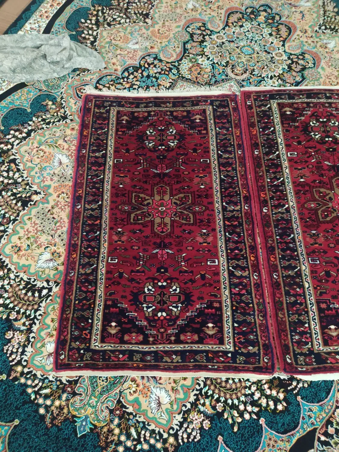 فرش کناره سنتی دست بافت|فرش|زنجان, |دیوار