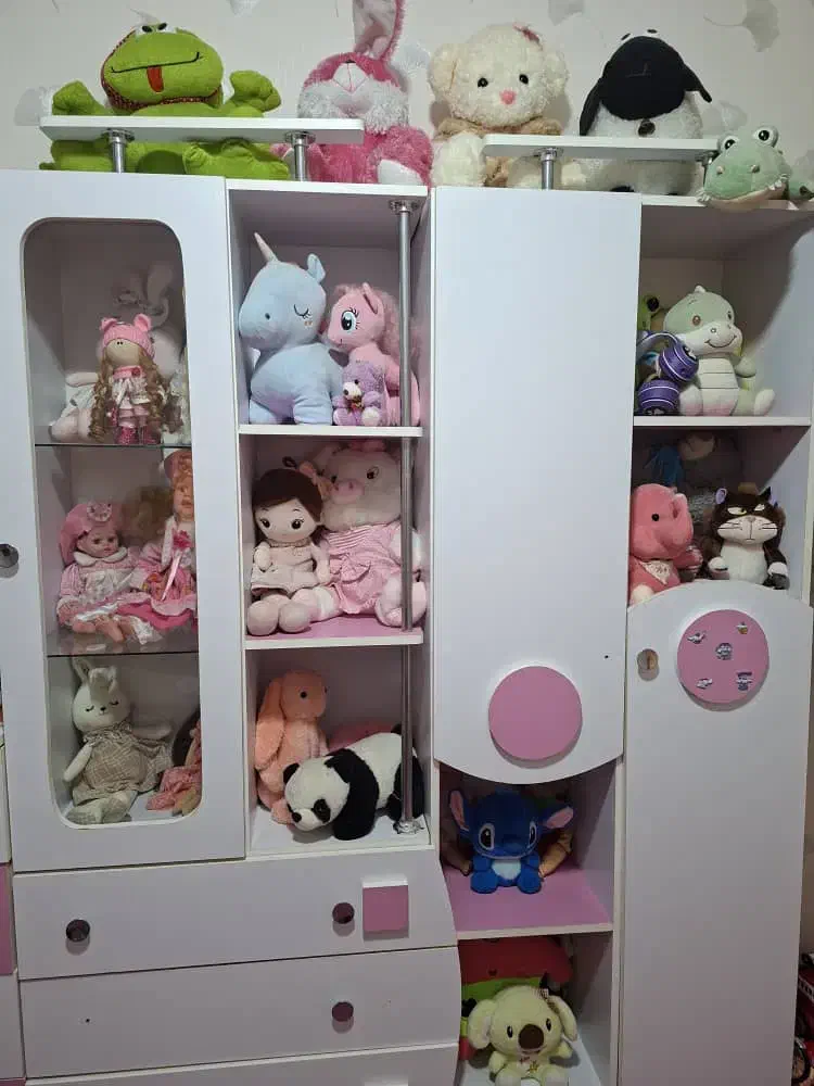 سرویس چوب کامل کودک|تخت و سرویس خواب|گرمسار, |دیوار